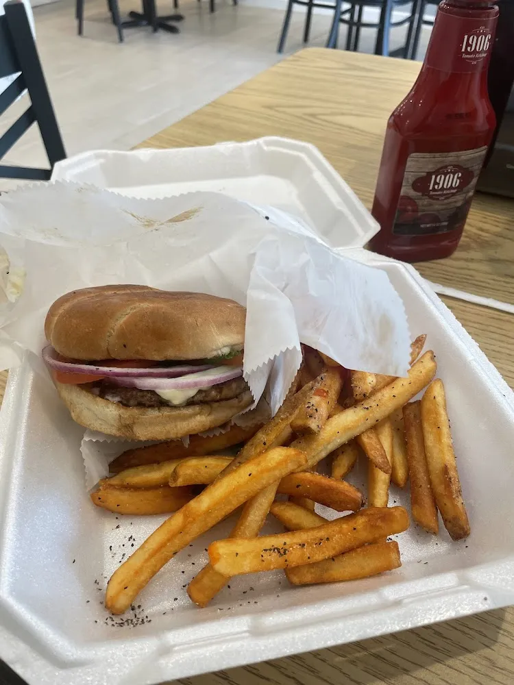 50-50 Burger and Fries
